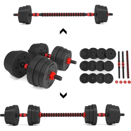 SGP15 COMPOSITE BARBELL AND DUMBBELLS SET HMS - 20 kg