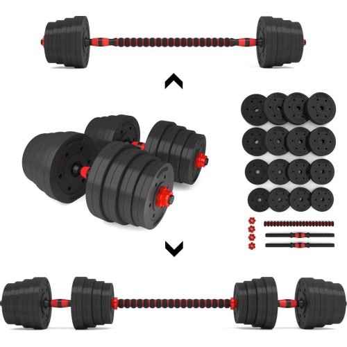 SGP15 COMPOSITE BARBELL AND DUMBBELLS SET HMS - 30 kg