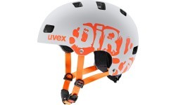 Шлем Uvex Kid 3 dirtbike, светло-серо-оранжевый