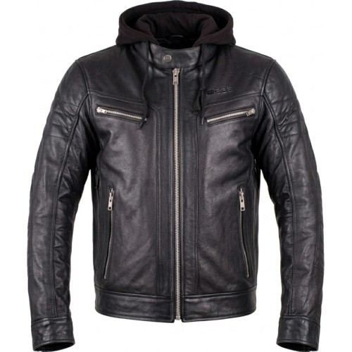 Leather Motorcycle Jacket W-TEC Murayo - Black