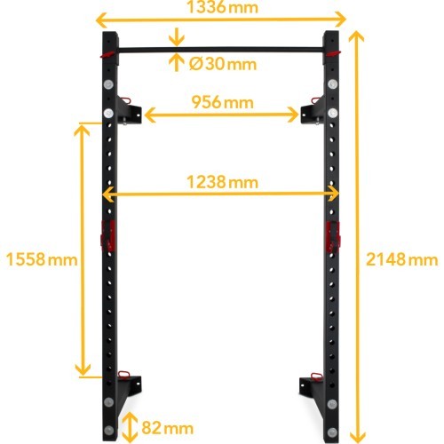Профессиональная складная настенная стойка Pivot Fitness XR6226