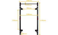 Pivot Fitness XR6226 komercinis sulankstomas sieninis stovas