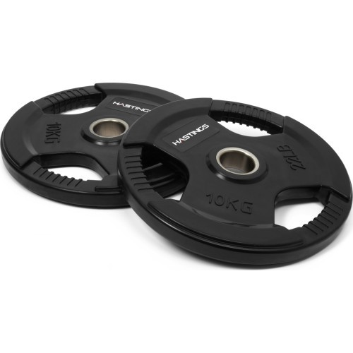 Набор обрезиненных олимпийских дисков Tri-Grip Hastings, 10 кг