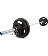 Набор олимпийских дисков Pivot Fitness PVT-80 Pro Training с хромированным грифом