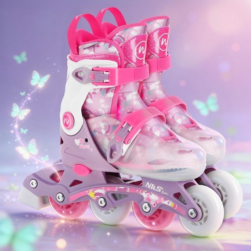 NJ1025 FLIPZY PINK INLINE SKATES