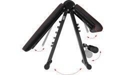 L1217 ADJUSTABLE EXERCISE BENCH WITH ROPES HMS