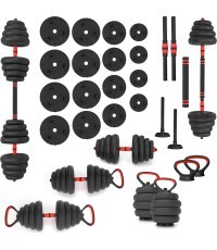 Reguliuojamų svarmenų rinkinys HMS SGN130 PRO 6 viename, 30 kg