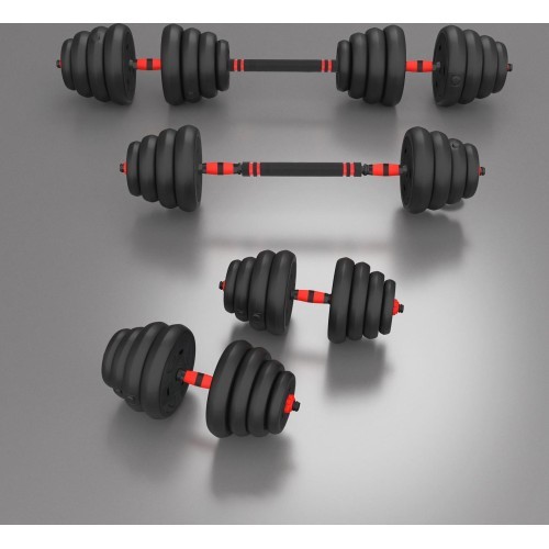 Reguliuojamų svarmenų rinkinys HMS SGN130 PRO 6 viename, 30 kg