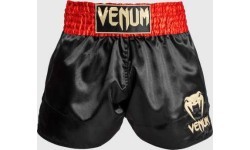 Venum Classic Muay Thai šortai, raudoni/juodi/auksiniai