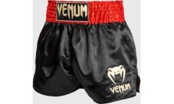 Venum Classic Muay ThaÃ¯ Short Red/Black/Gold