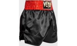 Venum Classic Muay ThaÃ¯ Short Red/Black/Gold