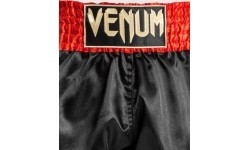 Venum Classic Muay Thai šortai, raudoni/juodi/auksiniai