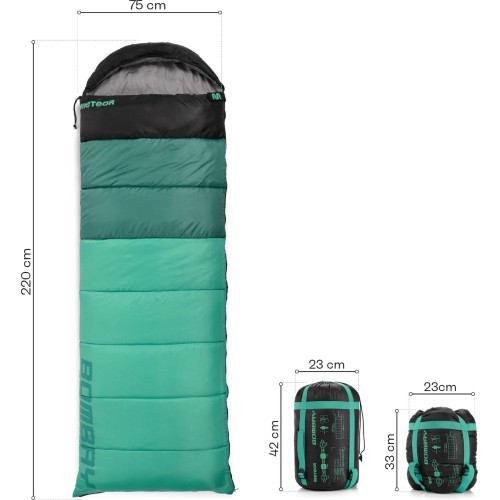 Спальный мешок Meteor Bombay L - Mint/black