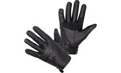 Leather Motorcycle Gloves W-TEC Brillanta - Black