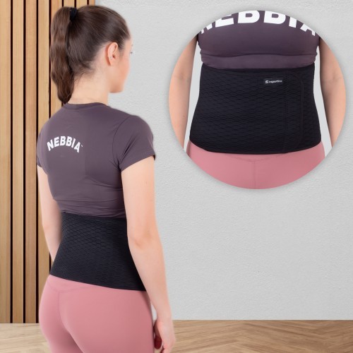 Neopreninis diržas inSPORTline Waistrip - Juoda