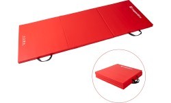 Sulankstomas gimnastikos kilimėlis inSPORTline Trifold 180 x 60 x 3 cm - Raudona