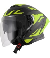 Motociklo šalmas W-TEC Voltik Graphic - Geltona