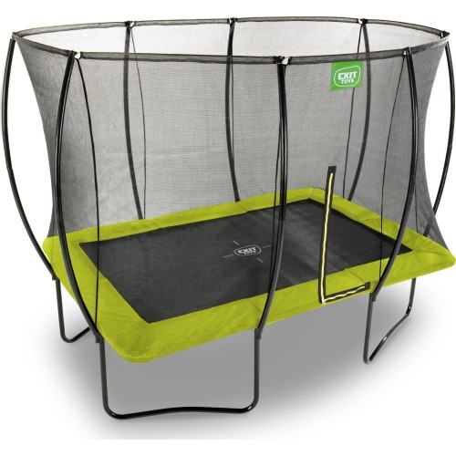 EXIT Silhouette trampoline 244x366cm - green Outdoor Rectangular Coil spring Above ground trampoline