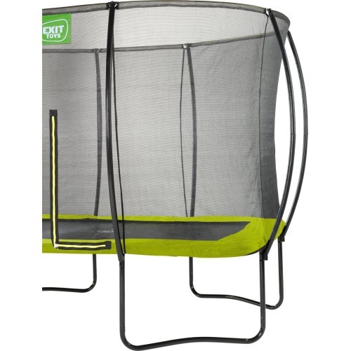 EXIT Silhouette trampoline 244x366cm - green Outdoor Rectangular Coil spring Above ground trampoline