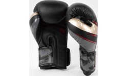 Venum Elite Evo Boxing Gloves - Black/Gold/Red