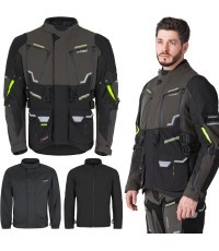Motorcycle Jacket W-TEC Daimick - Black and grey