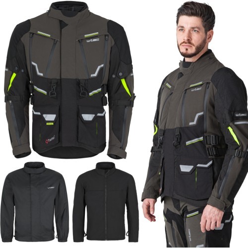 Мотоциклетная куртка W-TEC Daimick - Black and grey