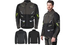 Motociklininko striukė W-TEC Daimick - Black and grey