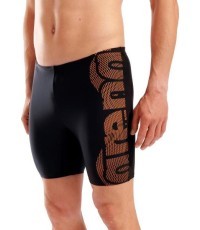 Плавки M Swim Mid Jammer Graphic, черно-оранжевые - 505