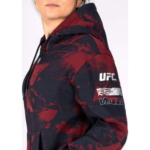 Женское худи UFC Zenith by Venum, бордовое