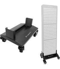Ritininis stovas LED infraraudonųjų spindulių šviesos terapijos skydeliui "inSPORTline Lustar - Juoda