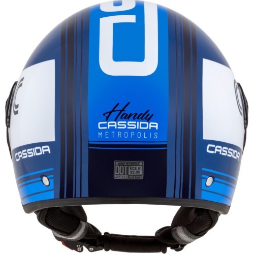 Motorcycle Helmet Cassida Handy Metropolis Blue/Dark Blue/White