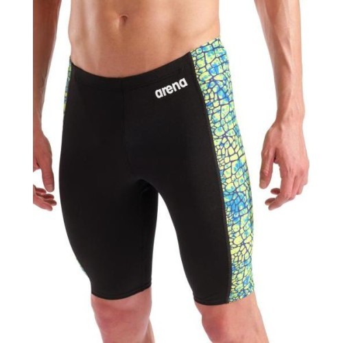 Vyriškos maudymosi glaudės Snakeskin Swim Jammer Black-Green Multi 70 - 506