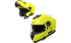 Atverčiamas motociklininko šalmas W-TEC Cullo - Fluorescencinė geltona