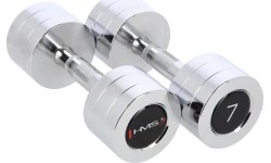 CHD CHROMED DUMBBELL HMS - 2 x 7 kg