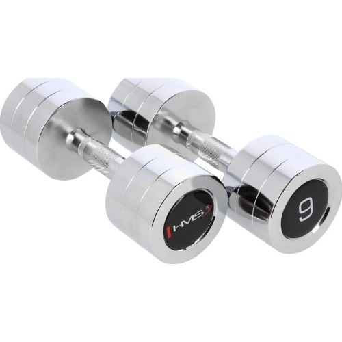 Chromuotas hantelis CHD HMS - 2 x 9 kg
