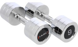 Хромированная гантель CHD HMS - 2 x 9 кг