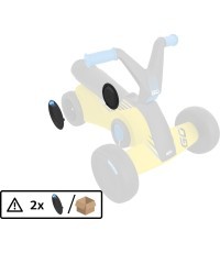 Крышка заднего колеса Berg Go² Sparx, жёлтая