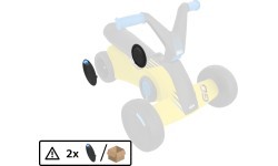 Крышка заднего колеса Berg Go² Sparx, жёлтая