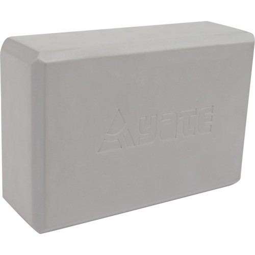 Блок для йоги Yate Yoga 22,8x15,2x7,6 см, серый
