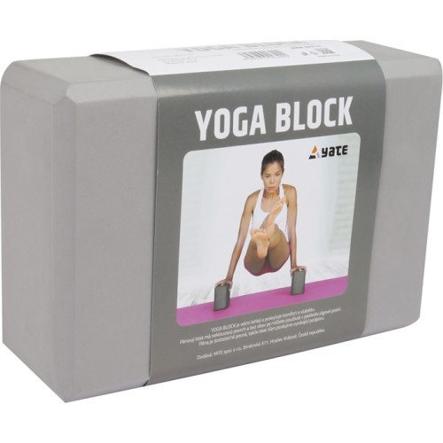 Jogos blokas Yate Yoga 22,8x15,2x7,6 cm, pilkas