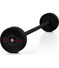 Gumuotas tiesus štangos grifas 15 kg, matinis juodas - Marbo Sport