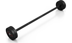 Gumuotas tiesus štangos grifas 15 kg, matinis juodas - Marbo Sport