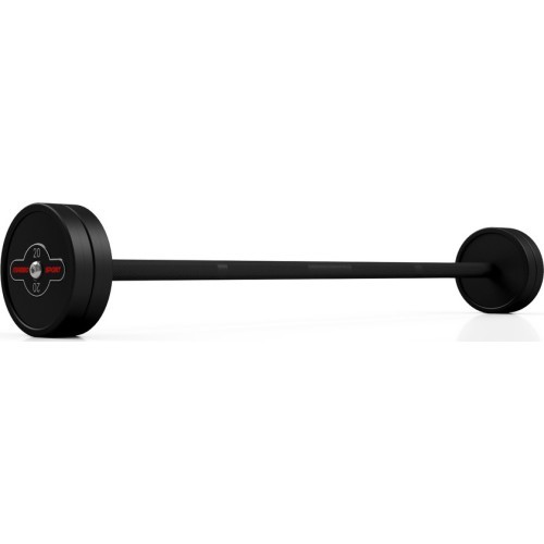 Прорезиненный прямой гриф штанги 20 кг, матовый чёрный – Marbo Sport