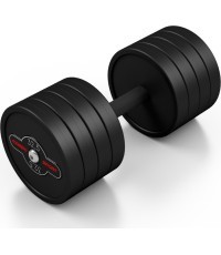 Guma dengtas hantelis Marbo 32,5 kg juodas