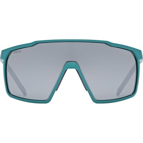 Uvex mtn perform S sunglasses, teal matt / mirror silver