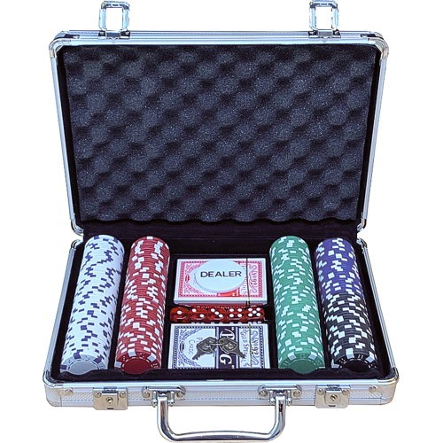 Pokerio rinkinys Buffalo lagaminėlyje su 200 žetonų