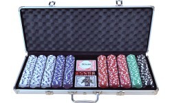 Poker Set- Case with 500 Chips Buffalo