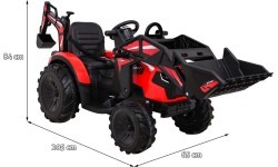 Buggy Tractor With Trailer 720-T Red