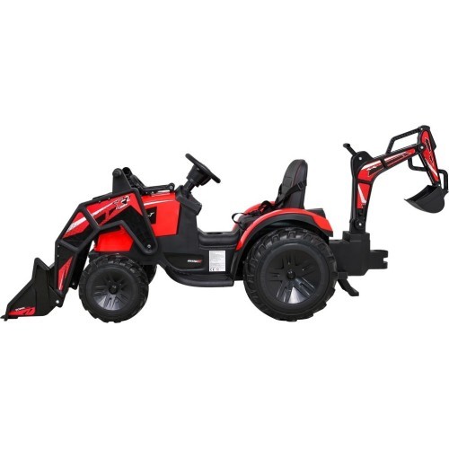 Akumuliatorinis traktorius su priekaba Buggy 720-T, raudonas