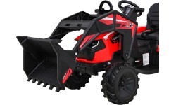 Akumuliatorinis traktorius su priekaba Buggy 720-T, raudonas
